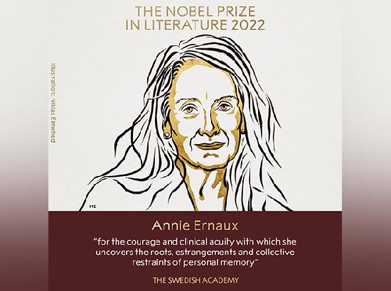 French writer Annie Ernaux awarded 2022 Nobel Prize in literature