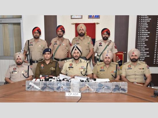 Pak-linked arms and narco network busted in Amritsar; 5 held with 6 pistols, 1 kg heroin