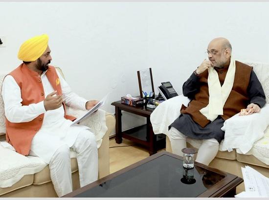 CM Mann calls on Amit Shah, seeks intervention of GoI for harsher punishment to perpetrators of heinous crime of sacrilege
