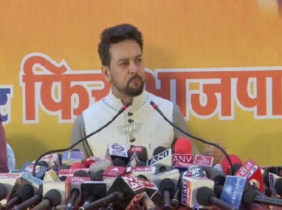 Congress makes false promises, Kejriwal a symbol of anarchy: Anurag Thakur in Himachal Pradesh