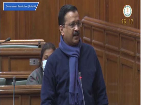 Kejriwal tears farm laws copies in assembly, accuses BJP of bringing them to get funds for elections