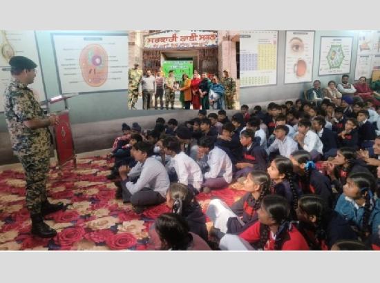 BSF holds Diamond Jubilee Outreach Program at border village  Govt High School 
