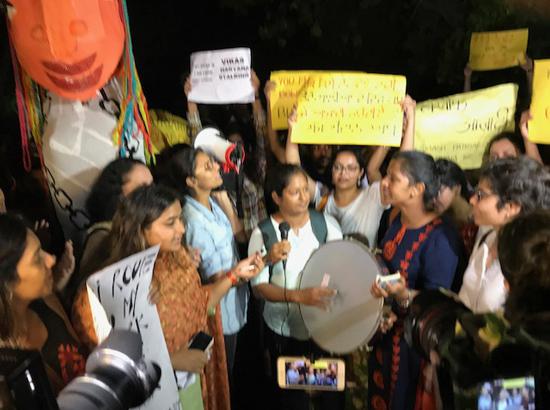 Women march at night in Chandigarh for 'bekhauf azaadi'