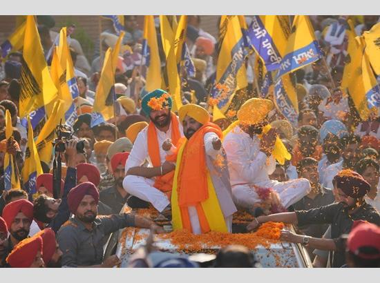 CM Mann campaigns for Fatehgarh Sahib candidate Gurpreet Singh GP