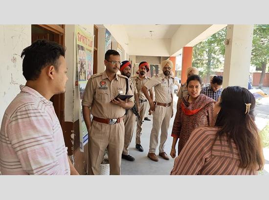 Mohali: DC and SSP jointly visit polling booths in Kharar Constituency