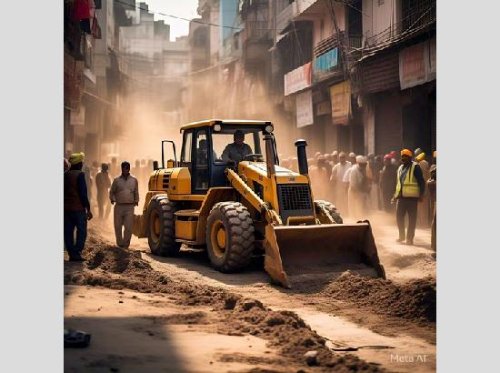 Punjab Police bulldozer action on the lines of UP, police demolish drug ...