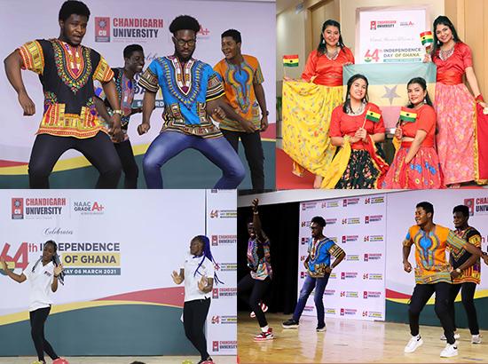 Ghana students celebrate 64th Independence Day At Chandigarh University

