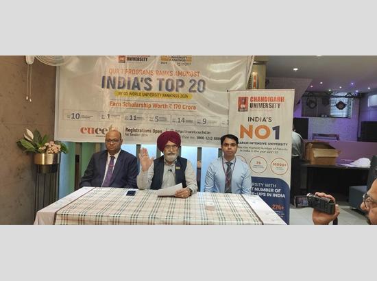 Chandigarh University secures top ranks in QS World University Rankings by Subjects 2024