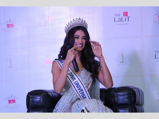LIVA Miss Diva Universe 2023 Shweta Sharda returns to glorious homecoming in Chandigarh