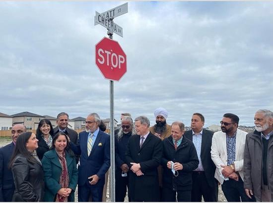 Road named after renowned Punjabi personality in Canada (View Pics) 
