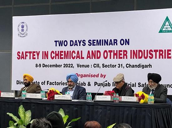 Two-days seminar on safety in Chemical & Other Industries organized