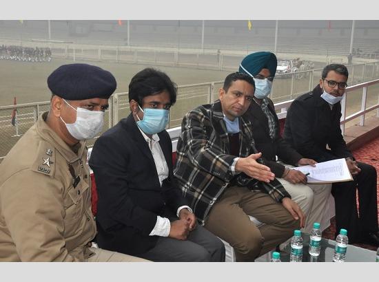 DC inspects full dress rehearsal of Republic Day function