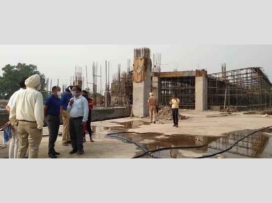 Patiala DC reviews ongoing construction of city’s New Bus Stand