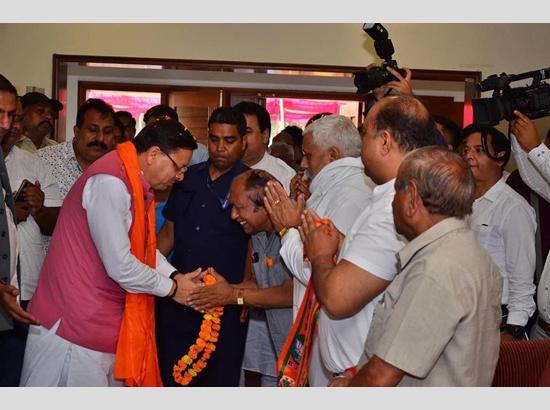  Uttarakhand CM Dhami campaigns for BJP candidate Dr.Subhash Sharma in Balachaur