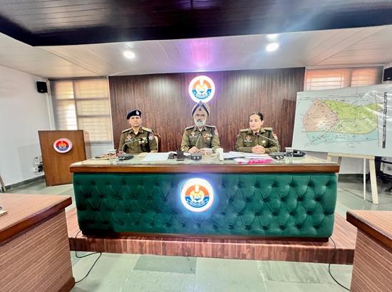 DIG Ropar Range holds key meeting with police officers regarding security arrangements in district 