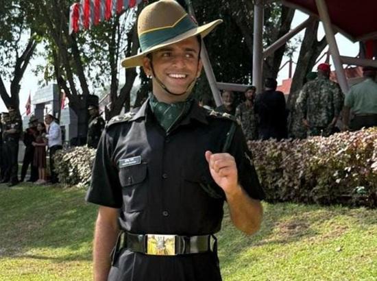 Pathankot’s Deepit Sharma commissioned as Lieutenant in Indian Army