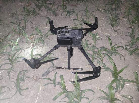 BSF shoots down Pakistani drone carrying narcotics near Amritsar border, one held