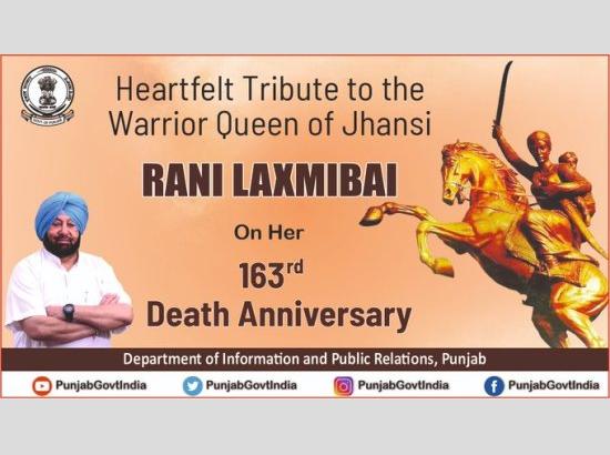 Punjab Government pays tributes to Rani Laxmi Bai