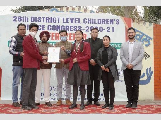 Distt-Level Children Science Congress concludes on theme ‘Science for Sustainable Life’