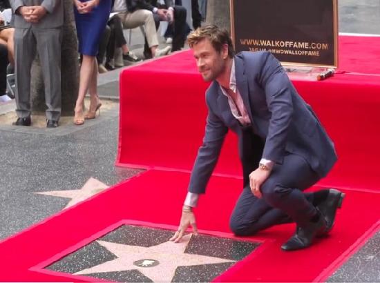 Chris Hemsworth gets a star on Hollywood Walk of Fame