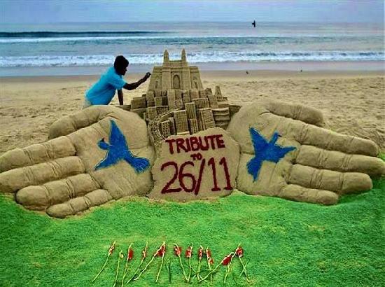 'Never forget': Sand artist Sudarsan Pattnaik pays tribute to victims of 26/11 Mumbai terror attacks