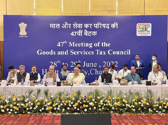 Union Finance Minister chairs Day 2 of 47th GST Council meet in Chandigarh