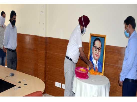 Floral tributes paid to Dr. Bhim Rao Ambedkar on his birth anniversary
