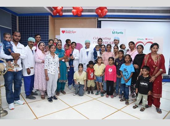 Children suffering from congenital heart disease attend fun-filled event at Fortis, Mohali