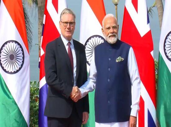 PM Narendra Modi meets UK PM Keir Starmer in Mumbai
