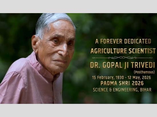 Agricultural scientist Gopal Ji Trivedi to be honoured with Padma Shri posthumously