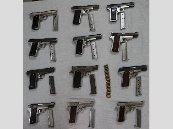 Punjab Police busts interstate weapons smuggling module backed by USA-based Dilpreet Singh; 7 held with 12 sophisticated pistols