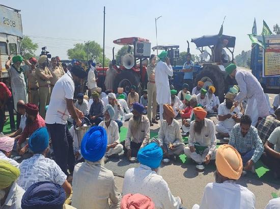 Farmers block Delhi-Chandigarh National Highway in protest