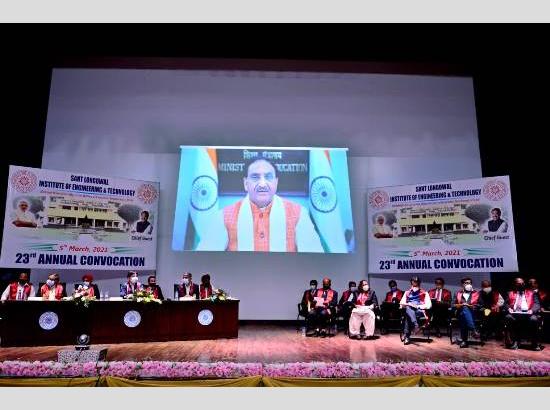 Convocation: Degrees awarded to Sant Longowal Institute of Engineering and Technology