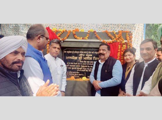 Manish Tewari lays foundation stone for road infrastructure project worth Rs 2.36 crore