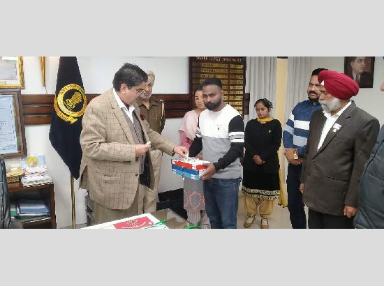 Armed Forces' Flag Day Observed by presenting token flag to DC Randhawa