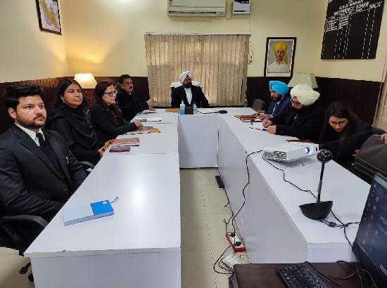 District and Sessions Judge Kanwaljit Singh Bajwa Reviews the preparation of the National Lok Adalat