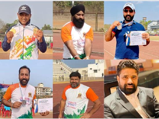 Ferozepur players win gold, silver medals in Pacific Masters Athletics held at Goa