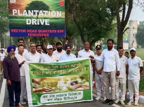 BSF holds plantation drive in Ferozepur