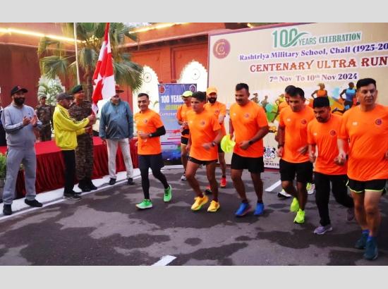 Vajra Corps flags off Rashtriya Military School, Chail Cetenary Celebrations' Ultra Marathon