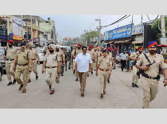 DC and SSP Lead Flag March to infuse the sense of security among the public

