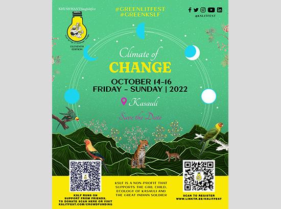 Khushwant Singh Lit Fest Kasauli bounces back with the theme, 'The Climate of Change'