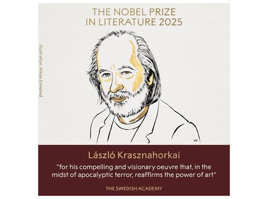 2025 Nobel Literature goes to Hungarian novelist Krasznahorkai