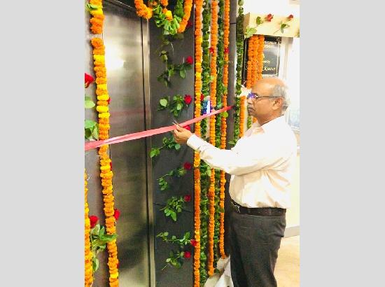 Principal Administrative officer inaugurates lift at PLW Administrative building 
