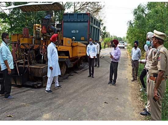 MLA Kuljit Nagra inaugurates Repair work of Madopur Bye Pass

