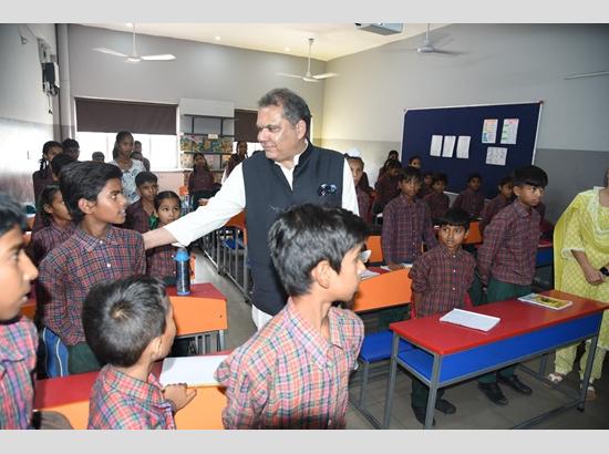 MP Sanjeev Arora visits six Govt Schools to inspect development works