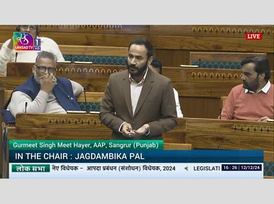 AAP MP Meet Hayer issues of road accident death in Lok Sabha 