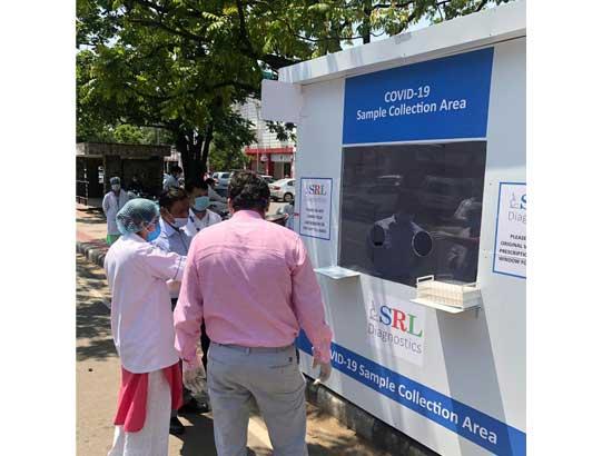 SRL Diagnostics launches the first drive-thru for COVID 19 sample collection in Chandigarh
