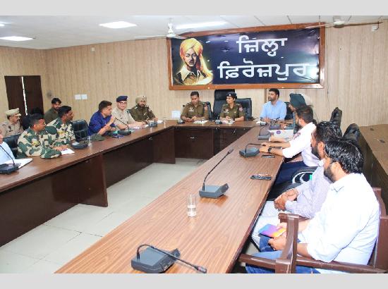 Distt level Narco Co-ordination Centre monthly meeting held in Ferozepur