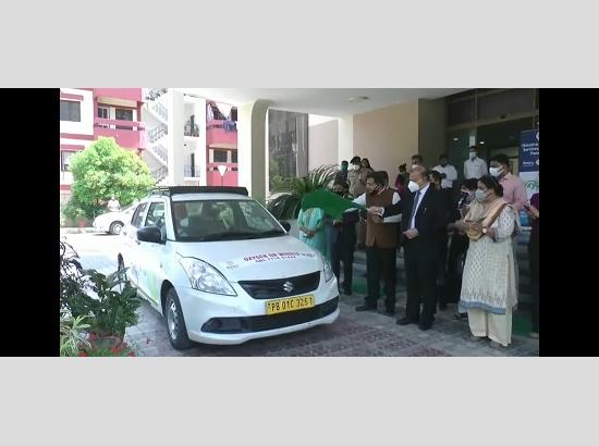 Chandigarh: Oxygen on Wheels project with 5 ambulances flagged by Justice Ranjit Gupta
