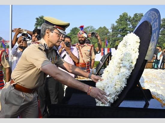 Police Commemoration Day observed at PAP HQs; DGP Gaurav Yadav pays glowing tribute to pol